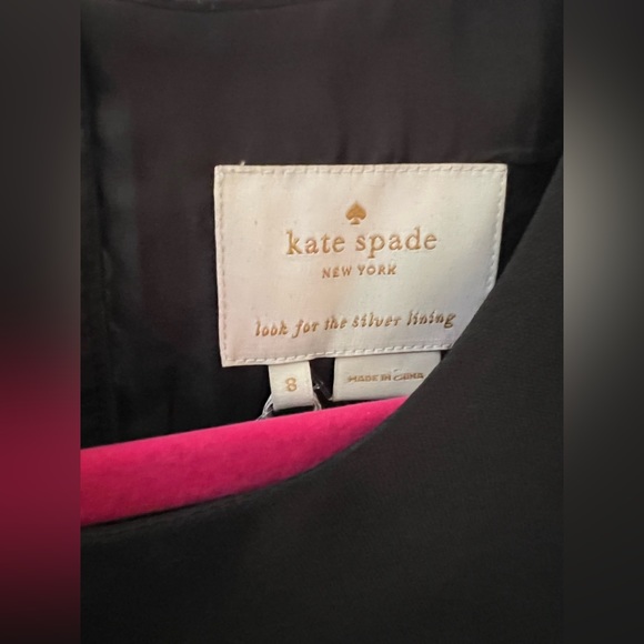 Black Kate Spade Dress. Size 8. Jeweled Back of Dress. - Picture 7 of 8
